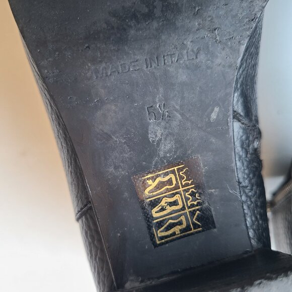 Everlane The Boss Matte Black Pebbled Leather Pointed Toe Ankle Booties Size 5.5 - Picture 14 of 16